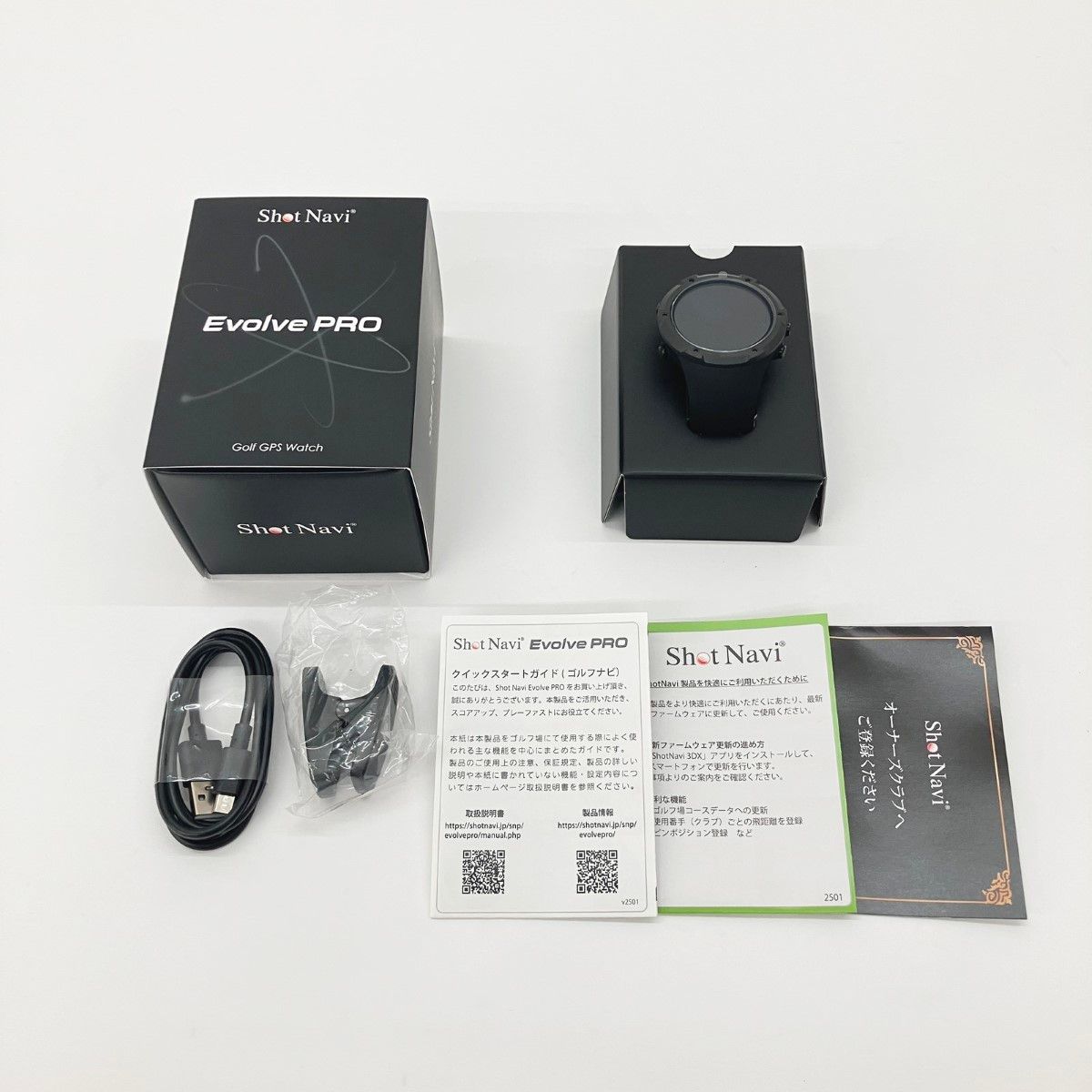 〇〇Shot Navi ショットナビ Evolve PRO GPSウォッチ ゴルフ