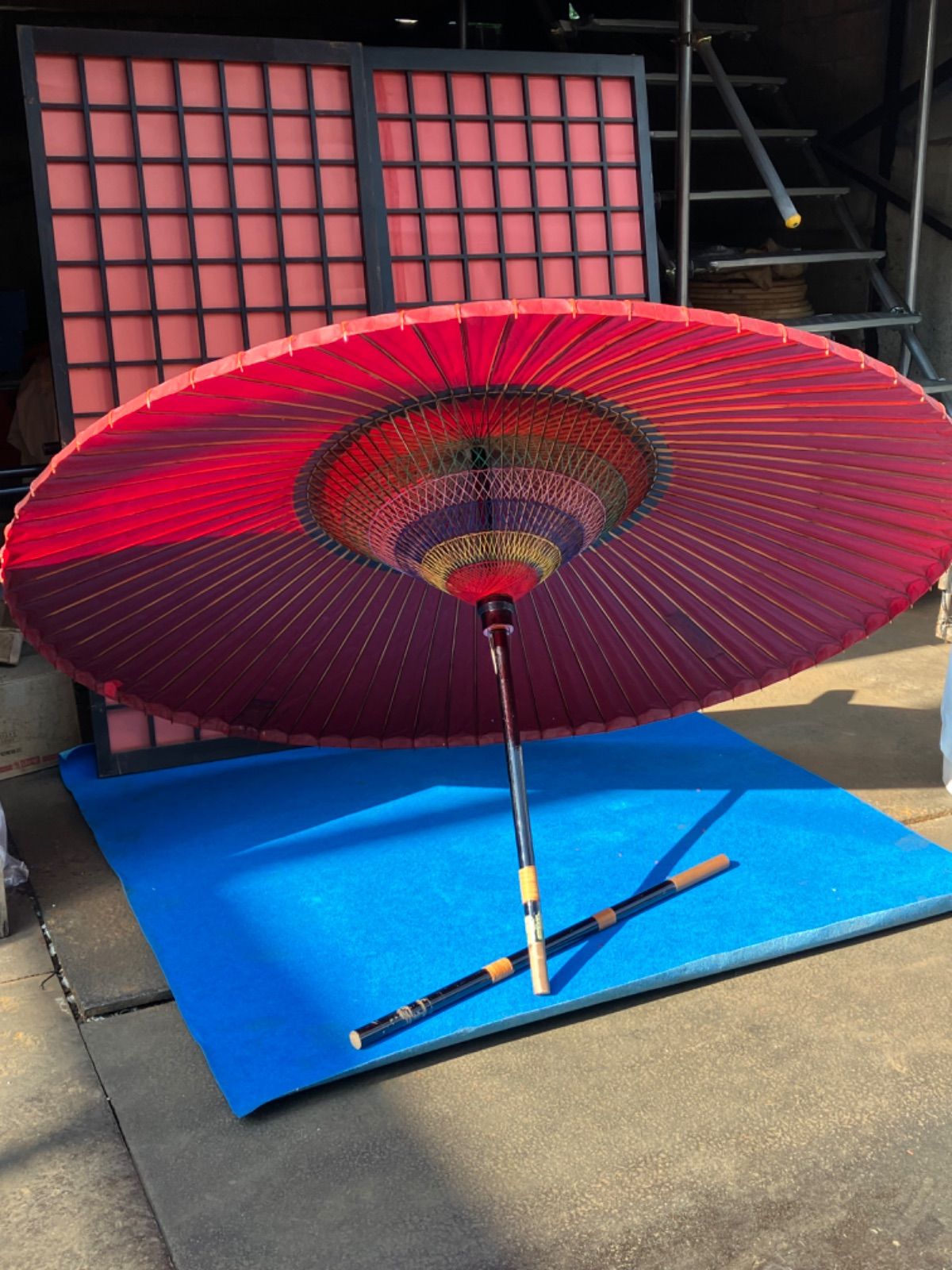 ⑥野点傘 中古品 直径200cm 茶道具 - メルカリ