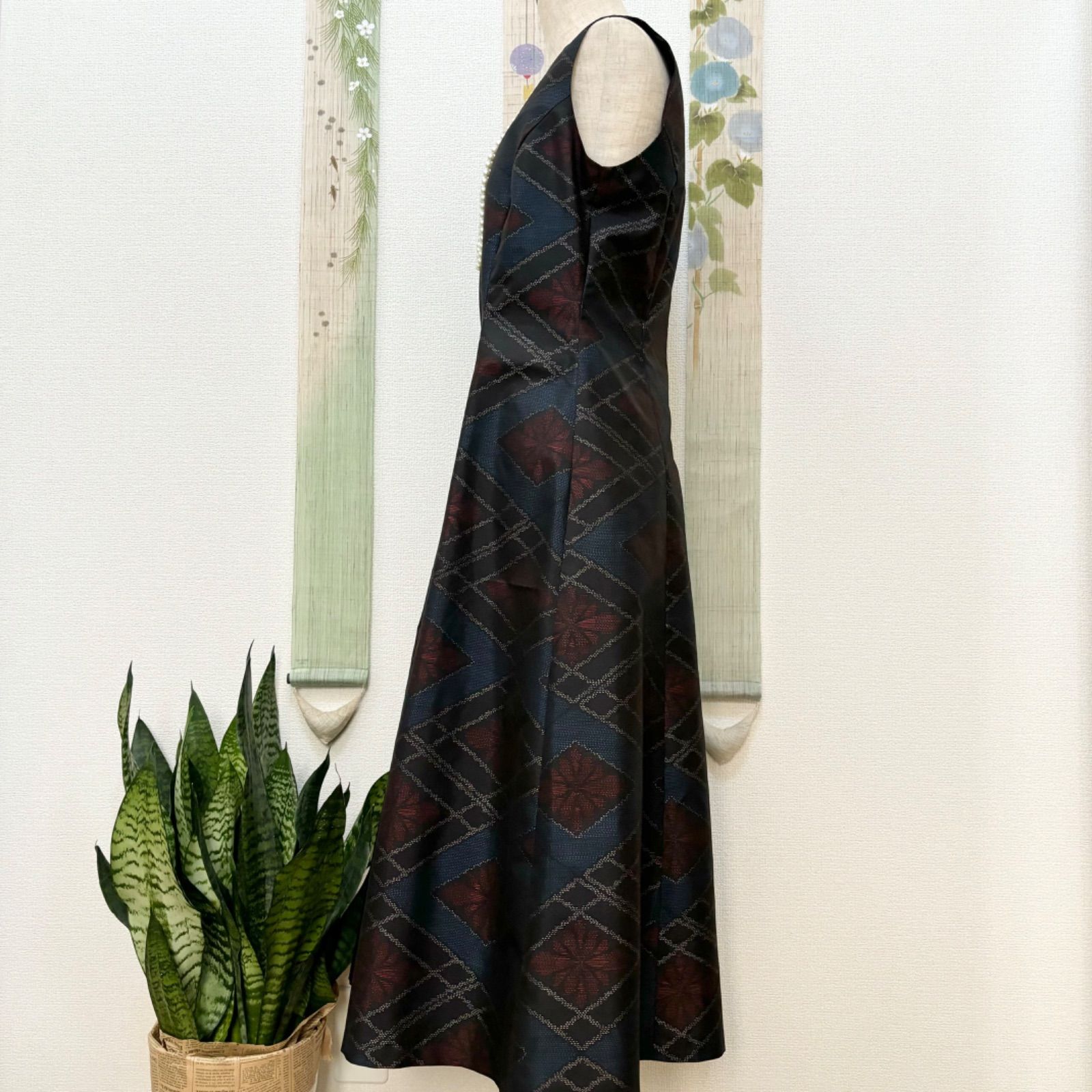 ハンドメイド 大島紬プリンセスラインワンピース 茅花流し | Shop at  