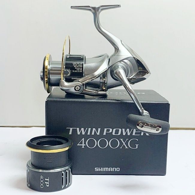 ★★SHIMANO シマノ 15ツインパワー4000XG 替えスプール付　スピニングリール　箱付 03373