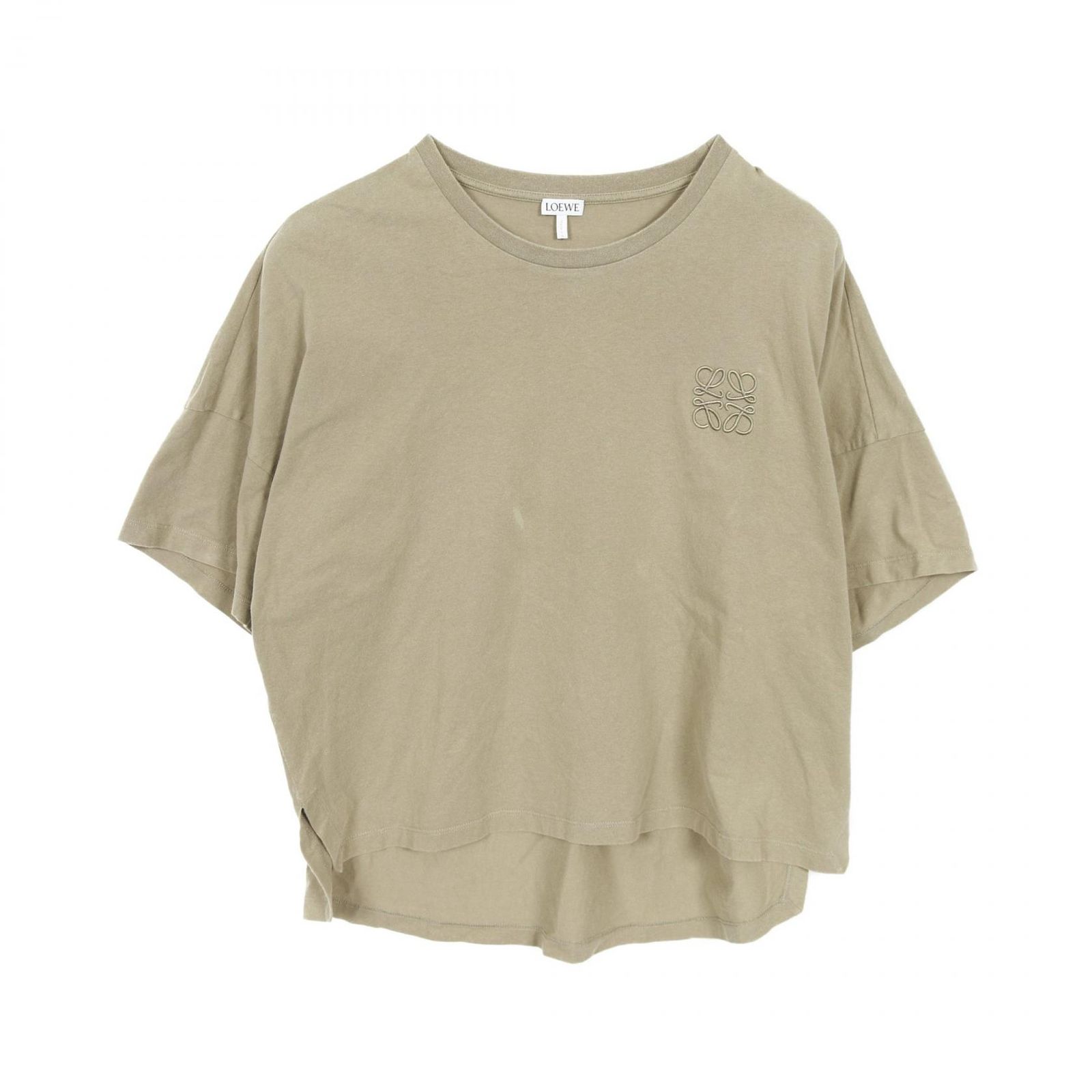 ロエベ LOEWE カットソー アナグラム S359341XA4 コットン Tシャツ レディース Used B
