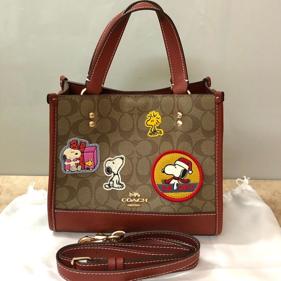 coach トートバッグ　デンプシートート　シグネチャー　キャンバス　ブラウン coach トートバッグ デンプシートート シグネチャー キャンバス