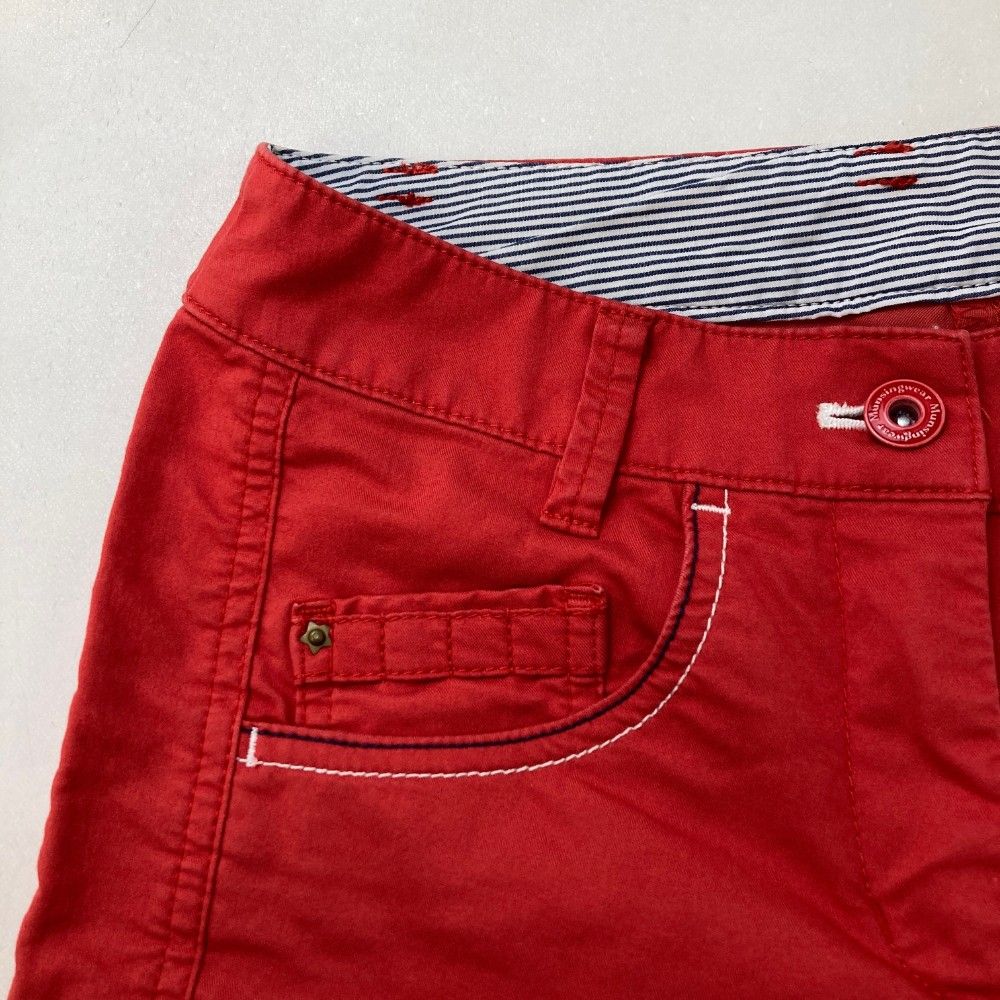 サイズ：7 MUNSING WEAR マンシングウェア ストレッチパンツ レッド系