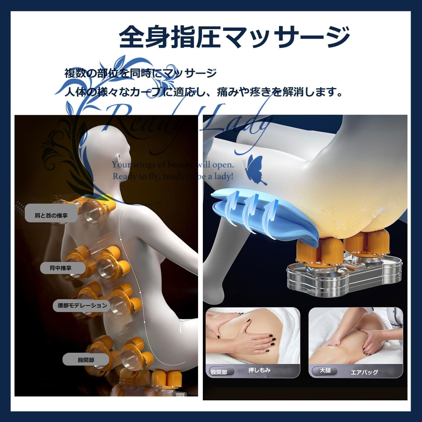 2025 マッサージチェア 全身エアバッグ コンフォート リクライニング デリバリー ギフト Black KANDAIZUMI_COM