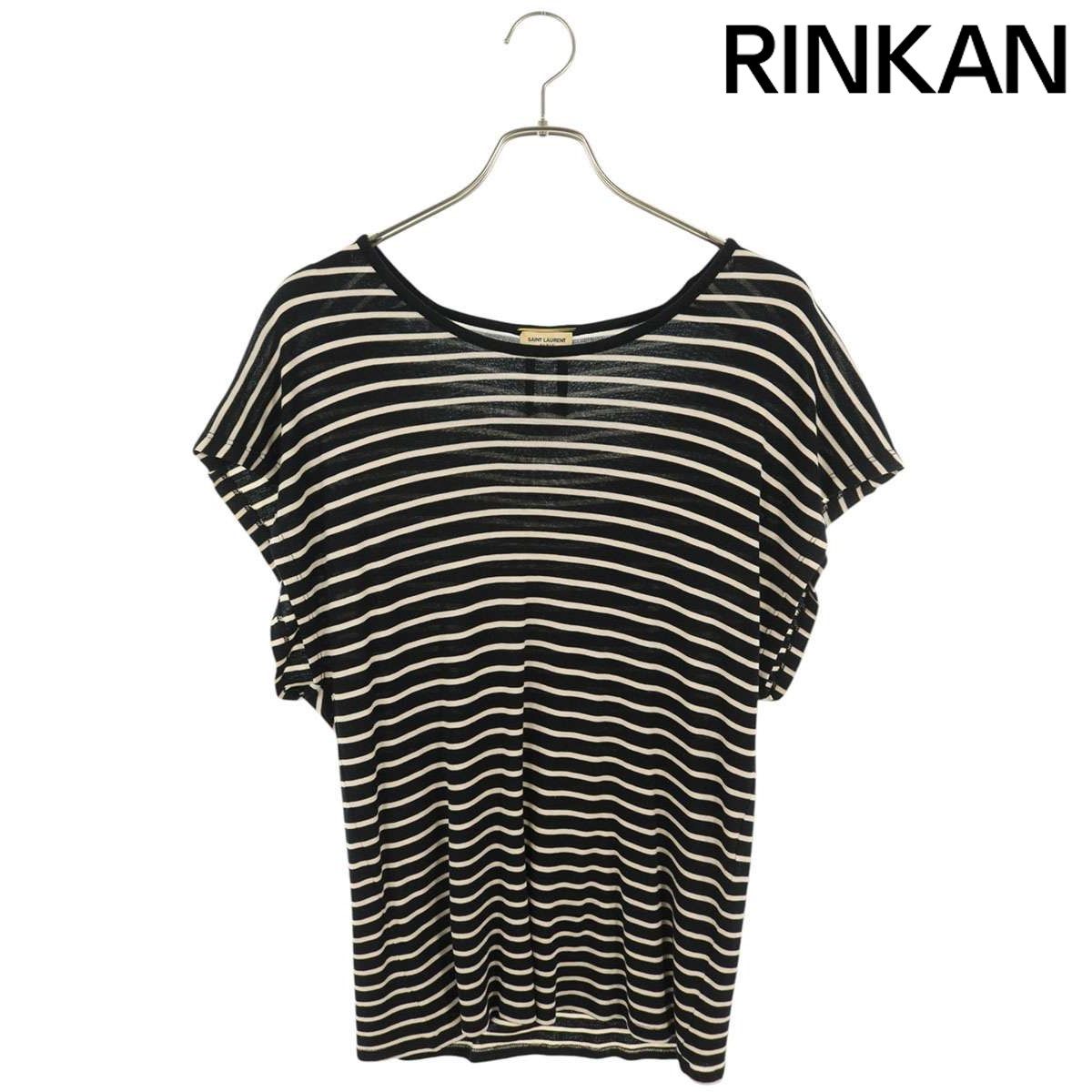 サンローランパリ 372482 Y2KL2 ボーダーTシャツ レディース S