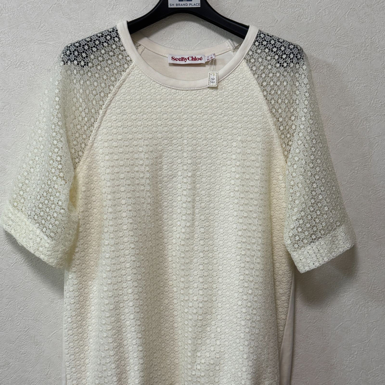 未使用品】SEE BY CHLOE シーバイクロエ ドッキング レース 半袖