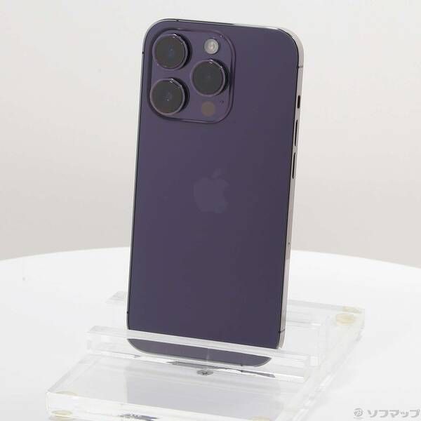 Apple - 【中古美品】iphone 14 pro 128gb パープル 中古品〕 iPhone14 Pro 128GB ディープパープル MQ0F3J／A SIM