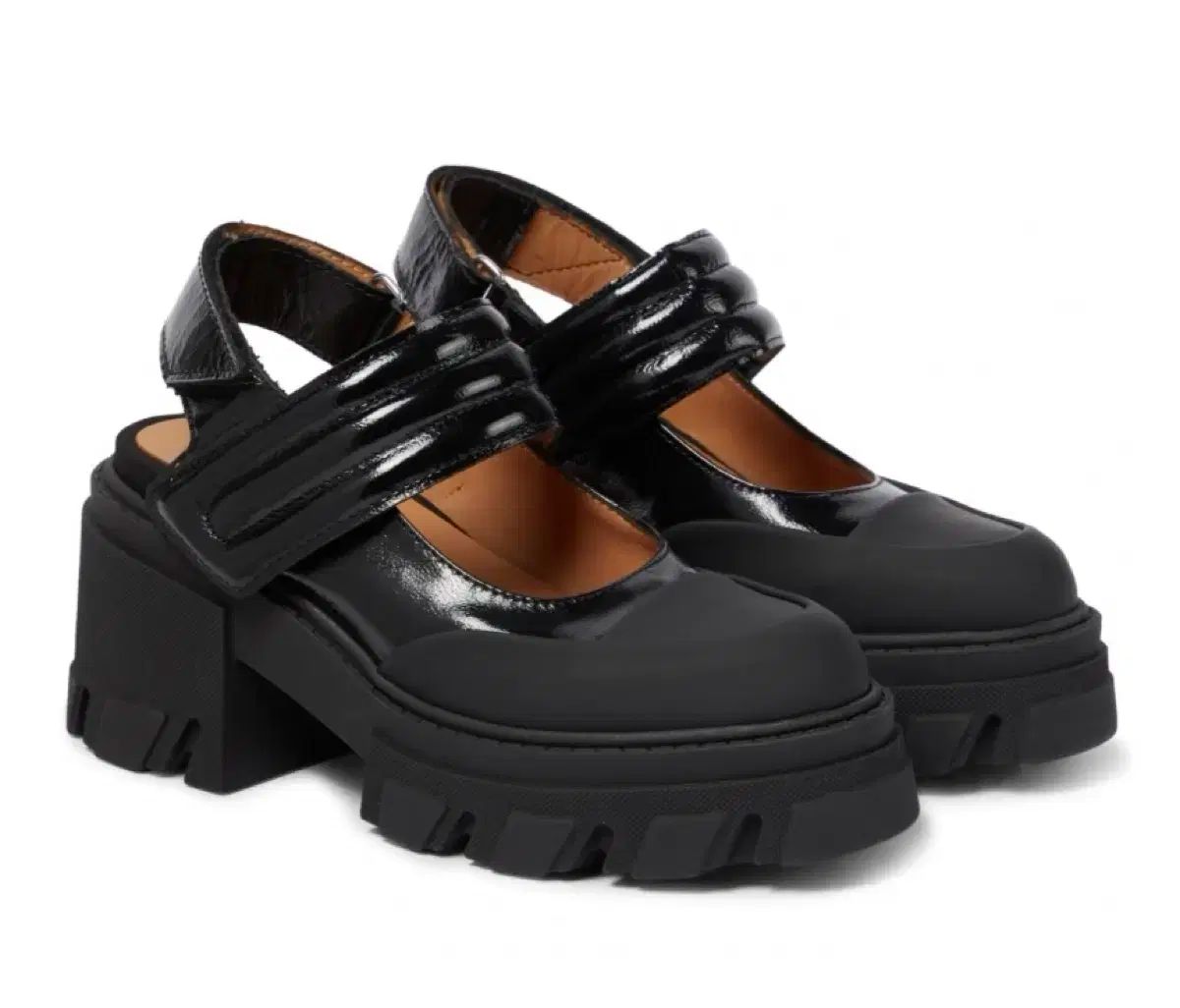 GANNI GANNI ガニー 黒 フラットフォーム MARY JANE メリージェーン シューズ 36