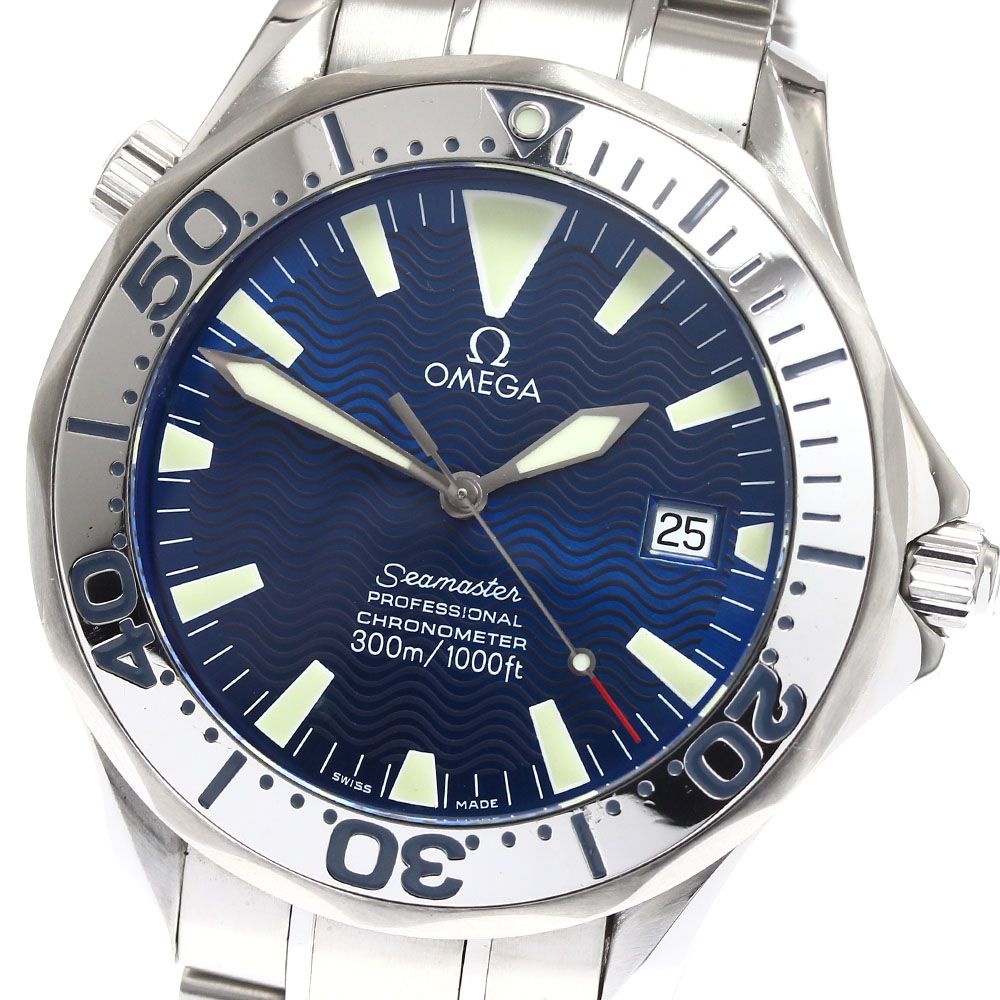 オメガ OMEGA 2255.80 シーマスター300 デイト 自動巻き メンズ_908657