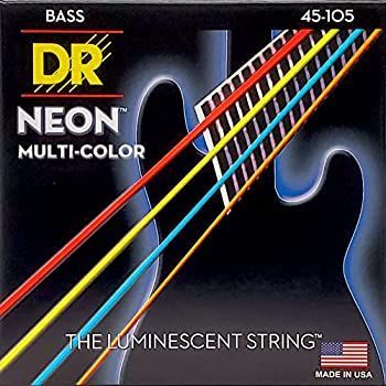 DR デーアール ベース弦 NEON ニッケルメッキ マルチ カラー コーテッド .045-.105 NMCB-45