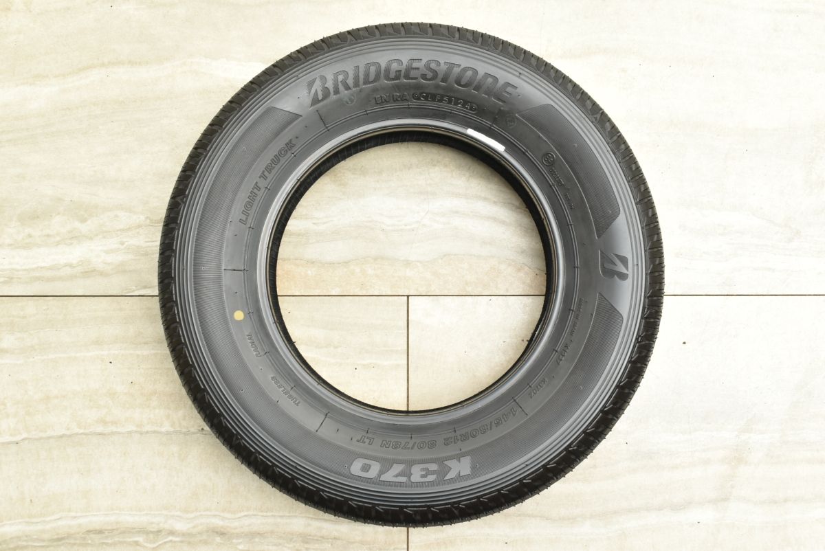 バリ溝】ブリヂストン K370 145/80R12 LT 4本セット ピクシス