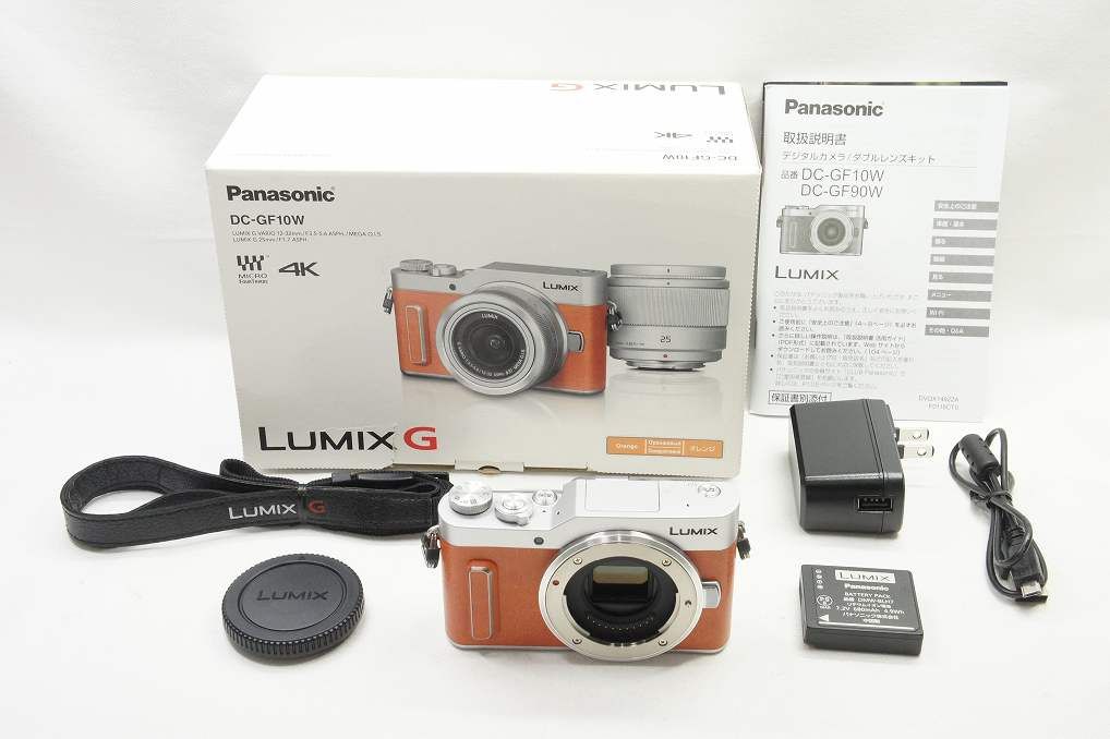 Panasonic パナソニック LUMIX DC-GF10 ボディ ミラーレス一眼カメラ オレンジ 元 250628m
