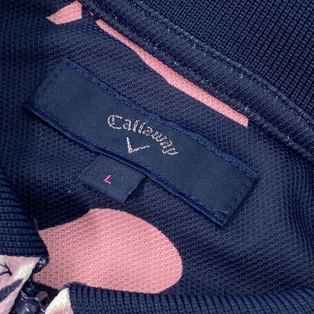 サイズ：L CALLAWAY キャロウェイ ハーフジップ 半袖ポロシャツ