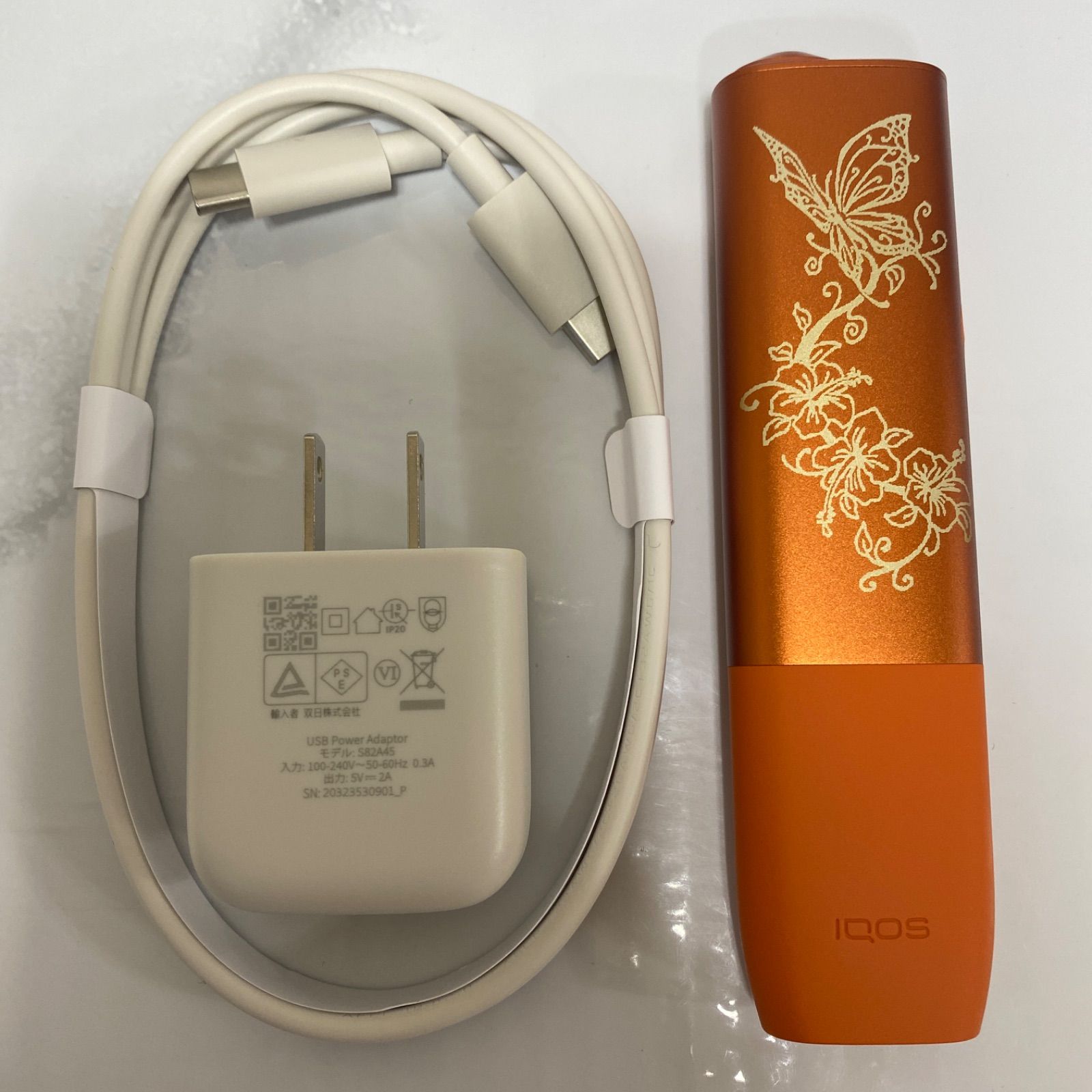 １アイコス　イルマイ　ワン レーザ加工　iqos iluma i one 蝶 IQOS - iQOS ILUMAONE アイコス イルマワン レーザー加工 アゲハ