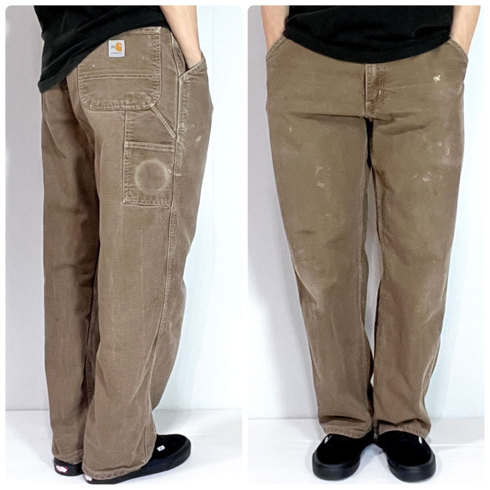 レアカラー Carhartt カーハート ダックペインターパンツ W35 L30 DKB 
