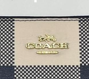 COACH コーチ 新品 チェック 長財布 メンズ レディース 財布 059