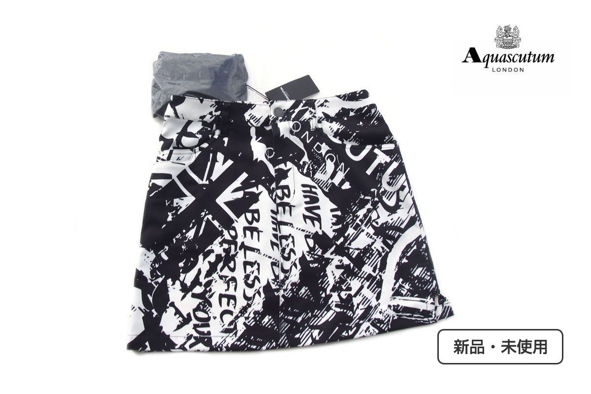 ｜♥｜アクアスキュータム｜Aquascutum｜ロンドングラフィックプリントスカート ｜レディースゴルフウェア｜8