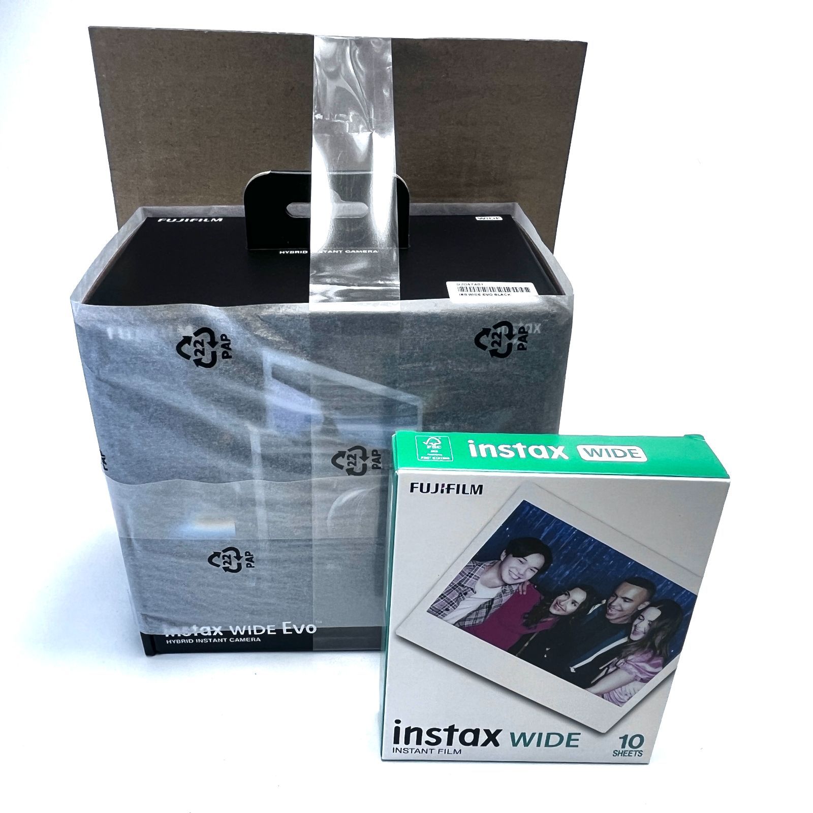 FUJIFILM instax WIDE EVO フィルム付き ハイブリッドインスタントカメラ
