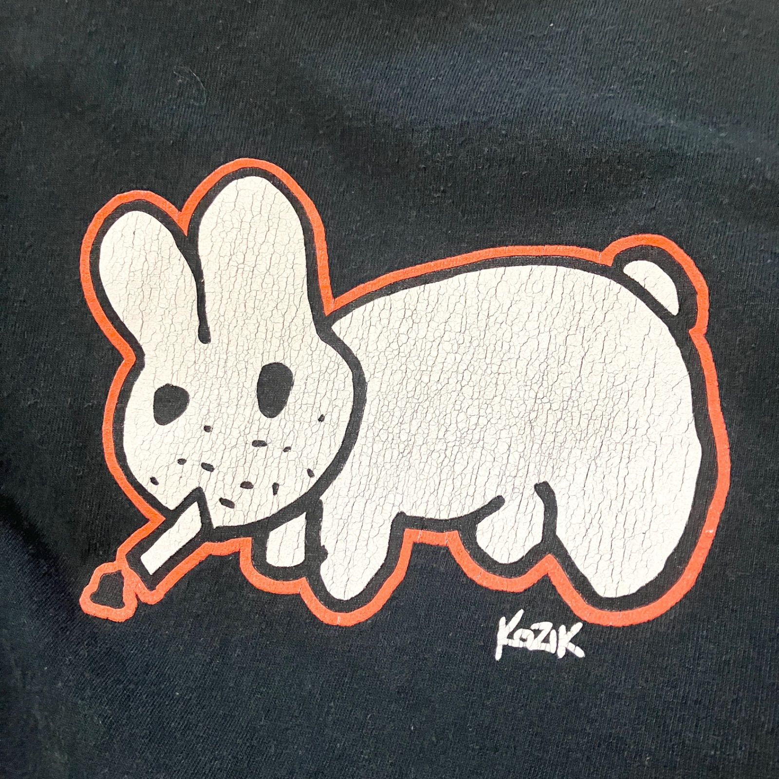 90s Frank Kozik Poster Pop Smoking Bunny tee 当時もの USA製