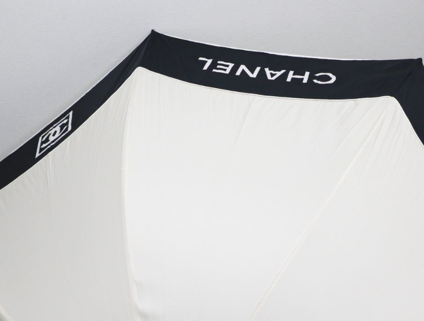 CHANEL シャネル スポーツライン 傘 ノベルティ ブラック アイボリー  