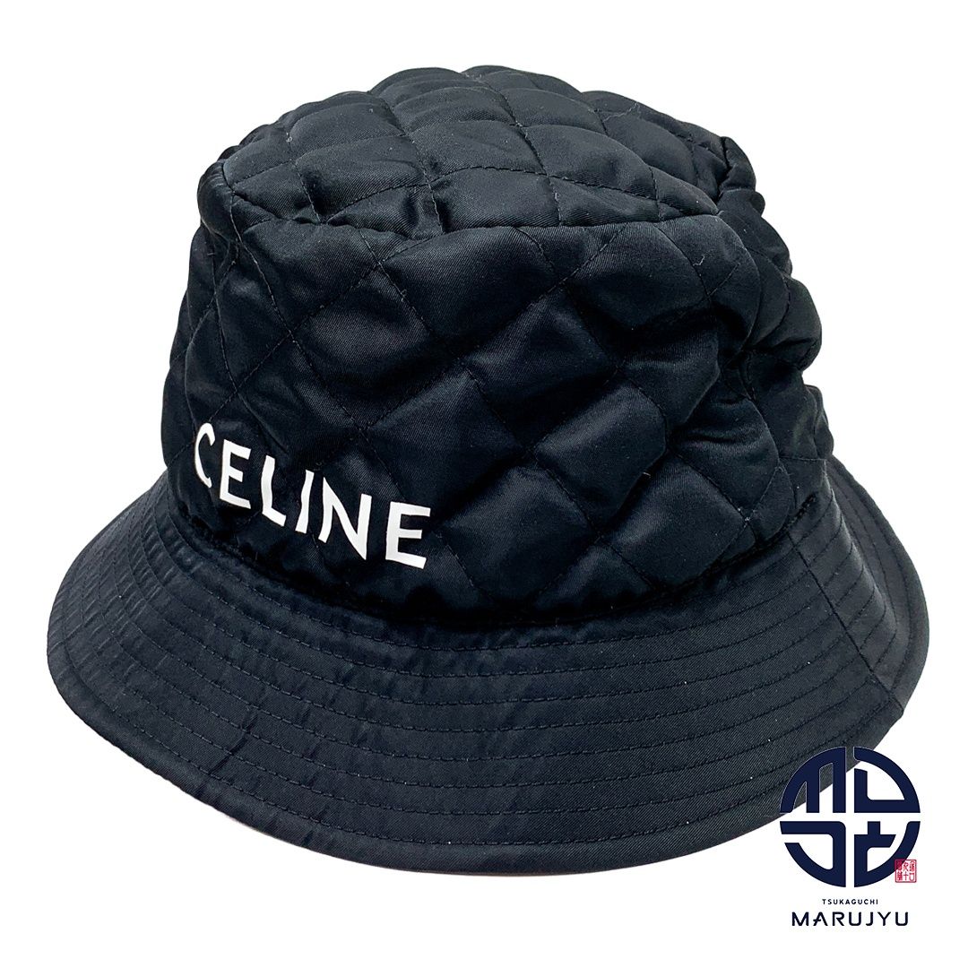 CELINE バケットハット 黒 M CELINE バケットハット ブラック M CELINE バケットハット 黒 M