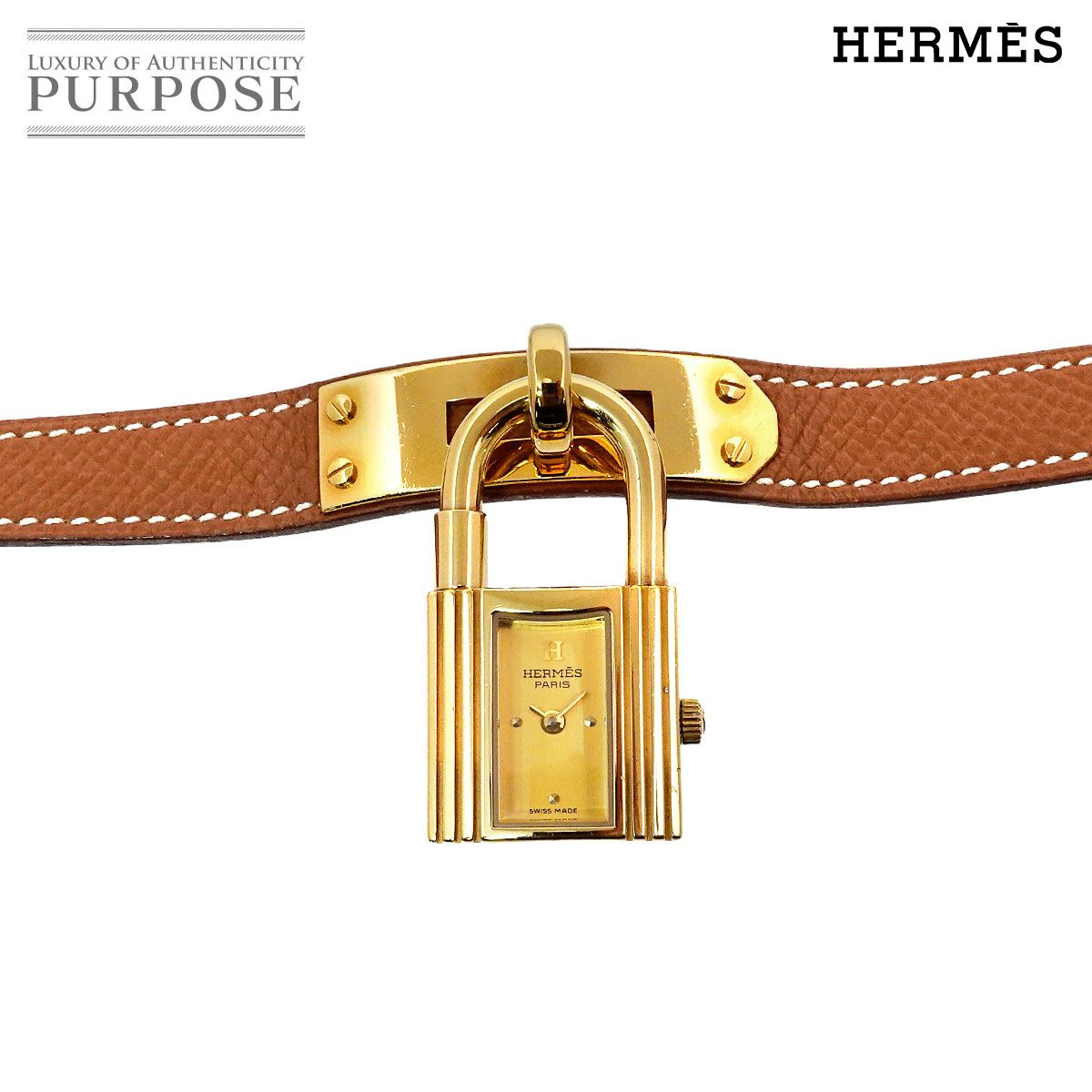 HERMES ケリーウォッチ ヴィンテージ レディース 腕時計 ゴールド 