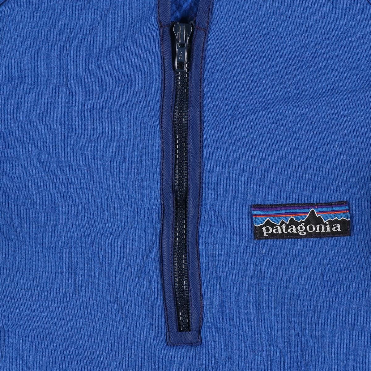 古着 80年代 パタゴニア Patagonia デカタグ ハーフジップ フリース 