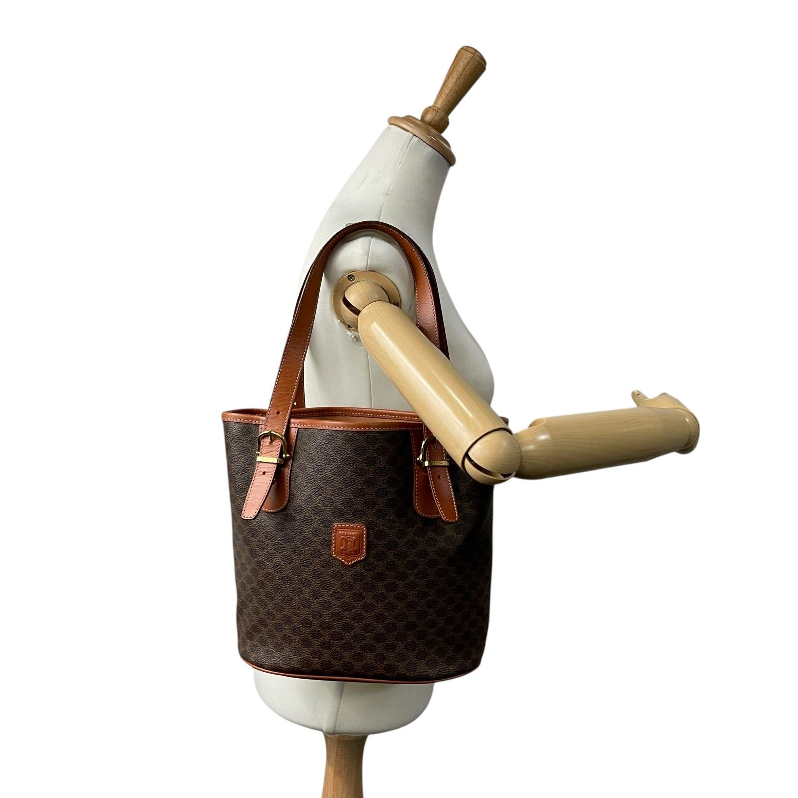 美品】CELINE セリーヌ ヴィンテージ マカダム バケツ型
