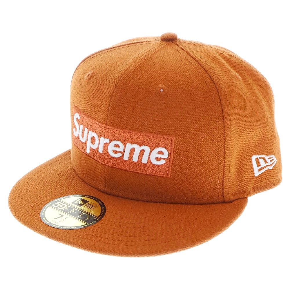 SUPREME (シュプリーム) 24SS ×New Era MLB Teams Box Logo ニューエラ チーム ボックスロゴ 刺繍 べーズボールキャップ 帽子 オレンジ