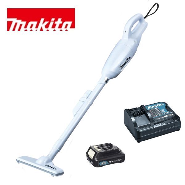 当店だけ バッテリー充電器も1年保証! マキタ CL106FDSHW 充電式クリーナー コードレス掃除機 10.8V 1.5Ah カプセル式 トリガスイッチ MAKITA