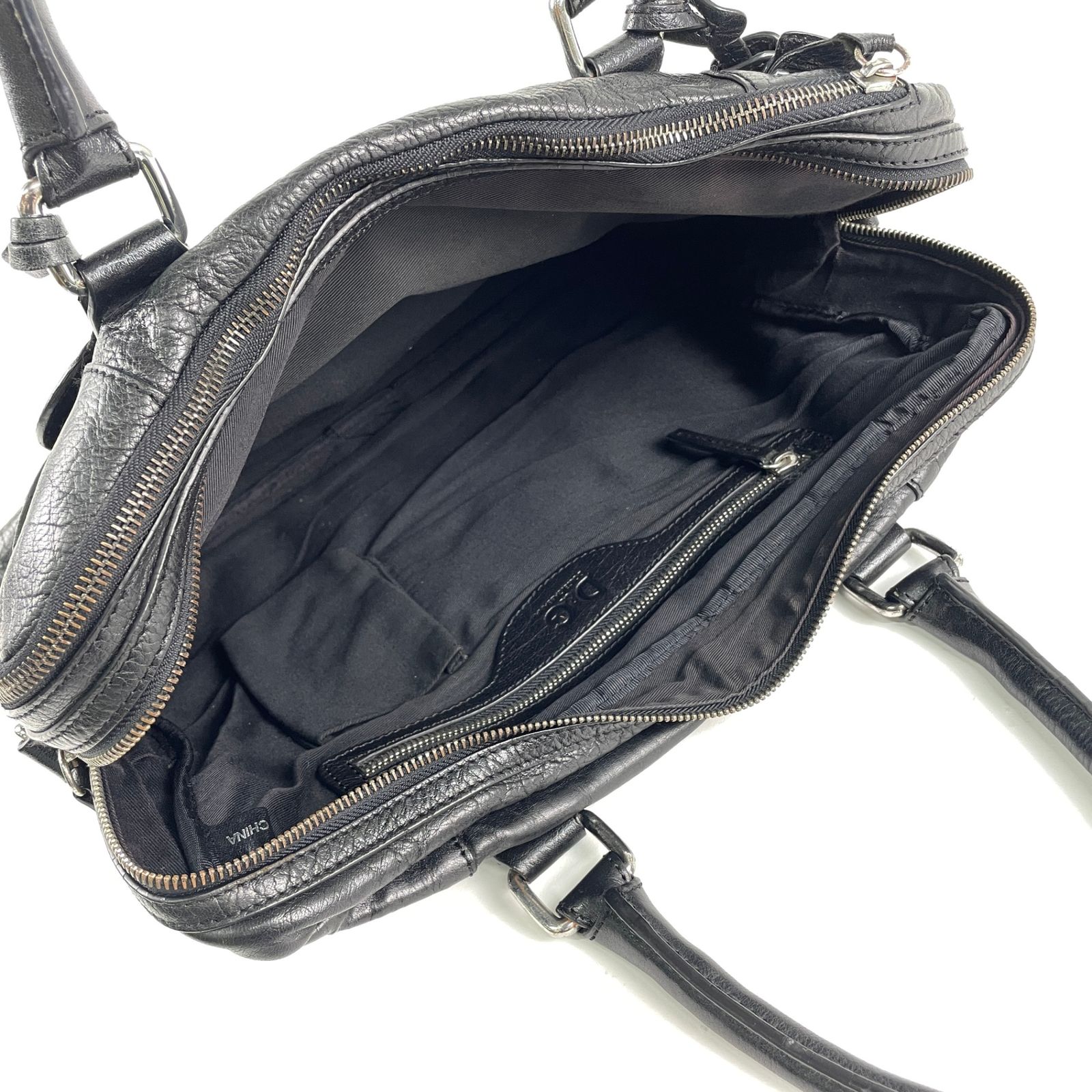 D&G DOLCE&GABBANA ドルチェ&ガッバーナ レザー ハンドバッグ ビジネス