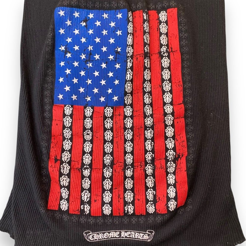 超美品CHROME HEARTS アメリカ国旗タンクトップ CHROME HEARTS (クロムハーツ) American Flag Tank Top