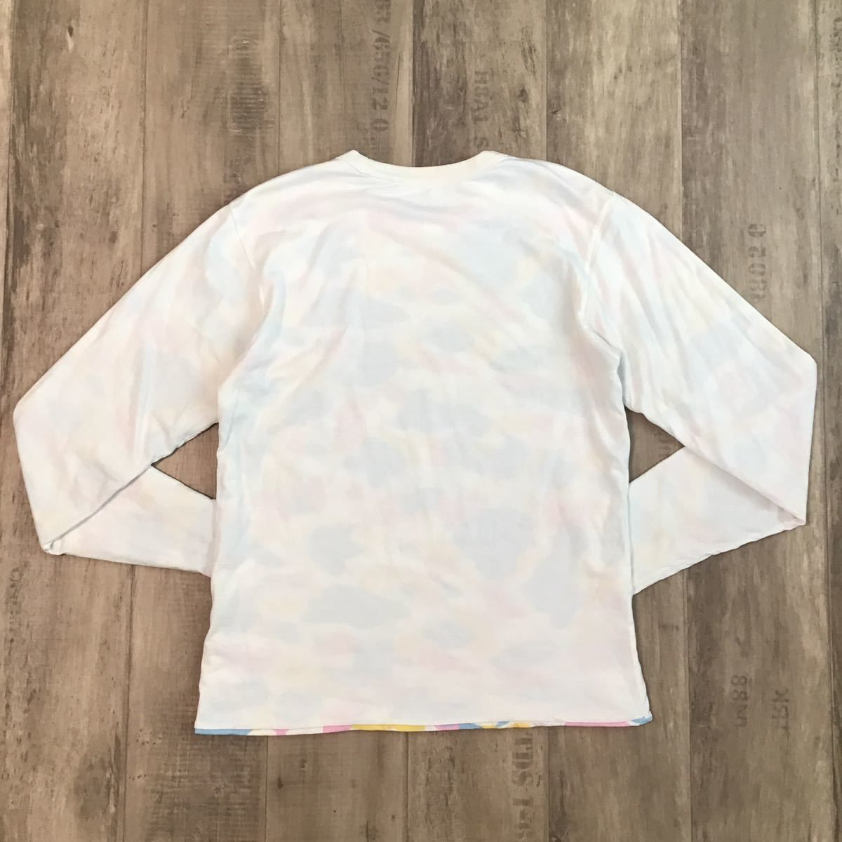 ☆リバーシブル☆ New multi camo 長袖 Tシャツ Sサイズ a bathing ape