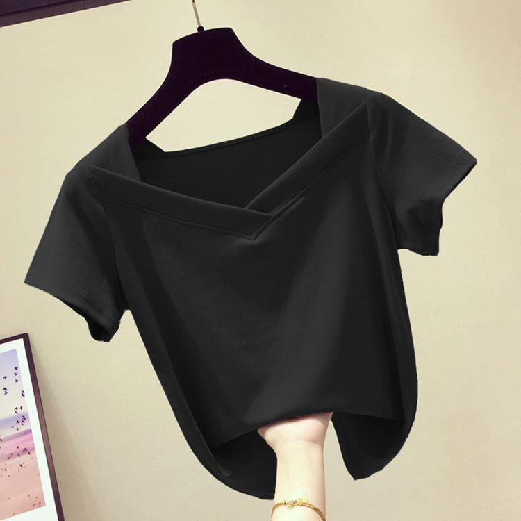 LOEWE ショート丈Tシャツ　未使用 ロエベ LOEWE クロップドTシャツ アナグラム刺繍 ショート丈 XS