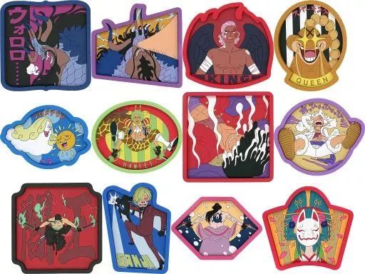 【中古】コースター 全12種セット デザイン ラバートレイ 「一番くじ ワンピース EX 雷鳴への忠誠」 E賞