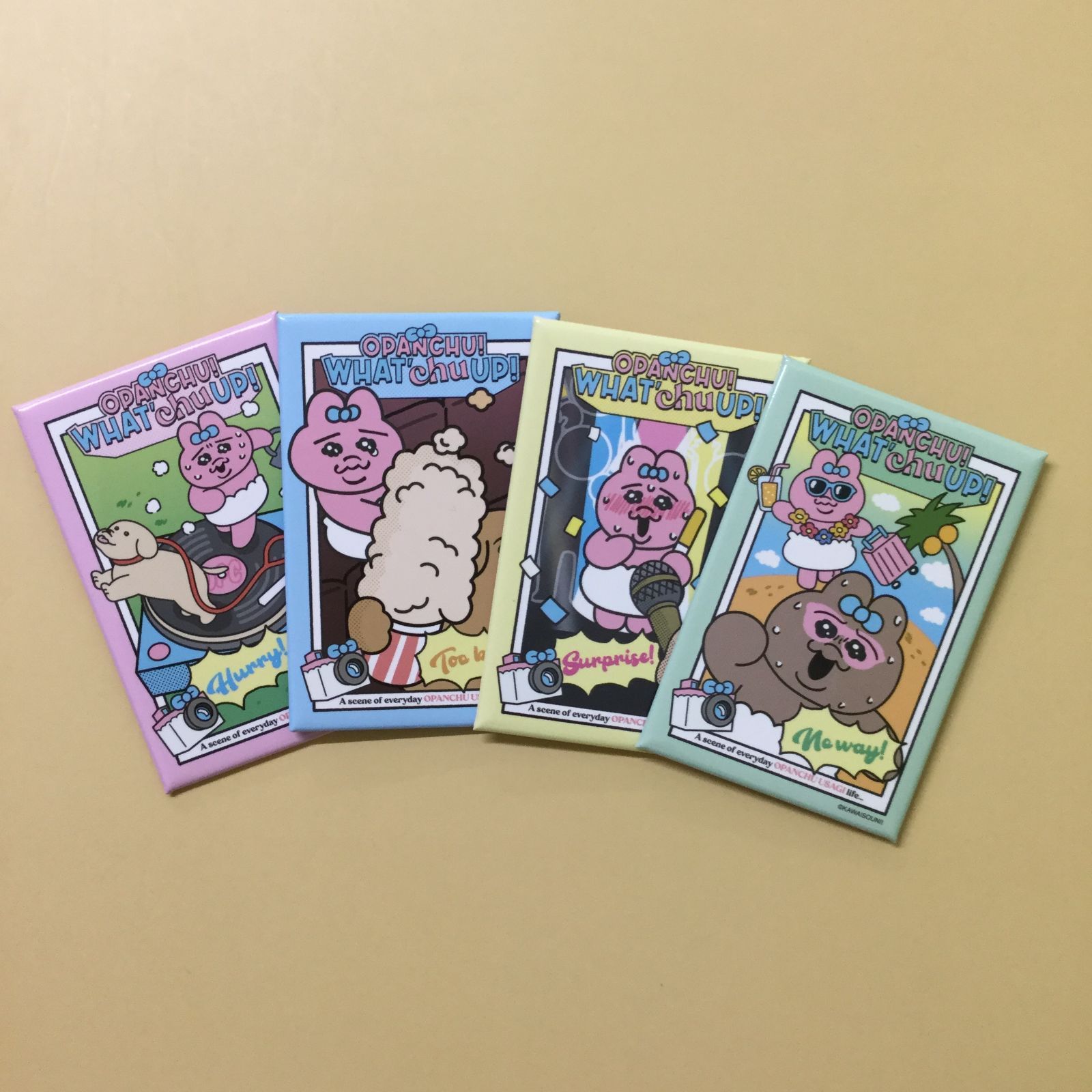 g014【新品・未使用品】おぱんちゅうさぎ トレーディング缶バッジ 全4