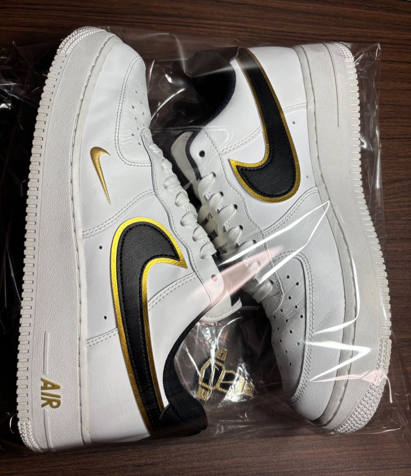 ナイキ エアフォース1 ロー ダブルスウッシュホワイト中古品 size27.0㎝ ナイキ エアフォース1 ロー ダブルスウッシュ ホワイト 中古品