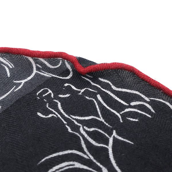 極美品エルメス カレ90 プリセ プリーツ 大空の狂気 気球柄 ピンク系