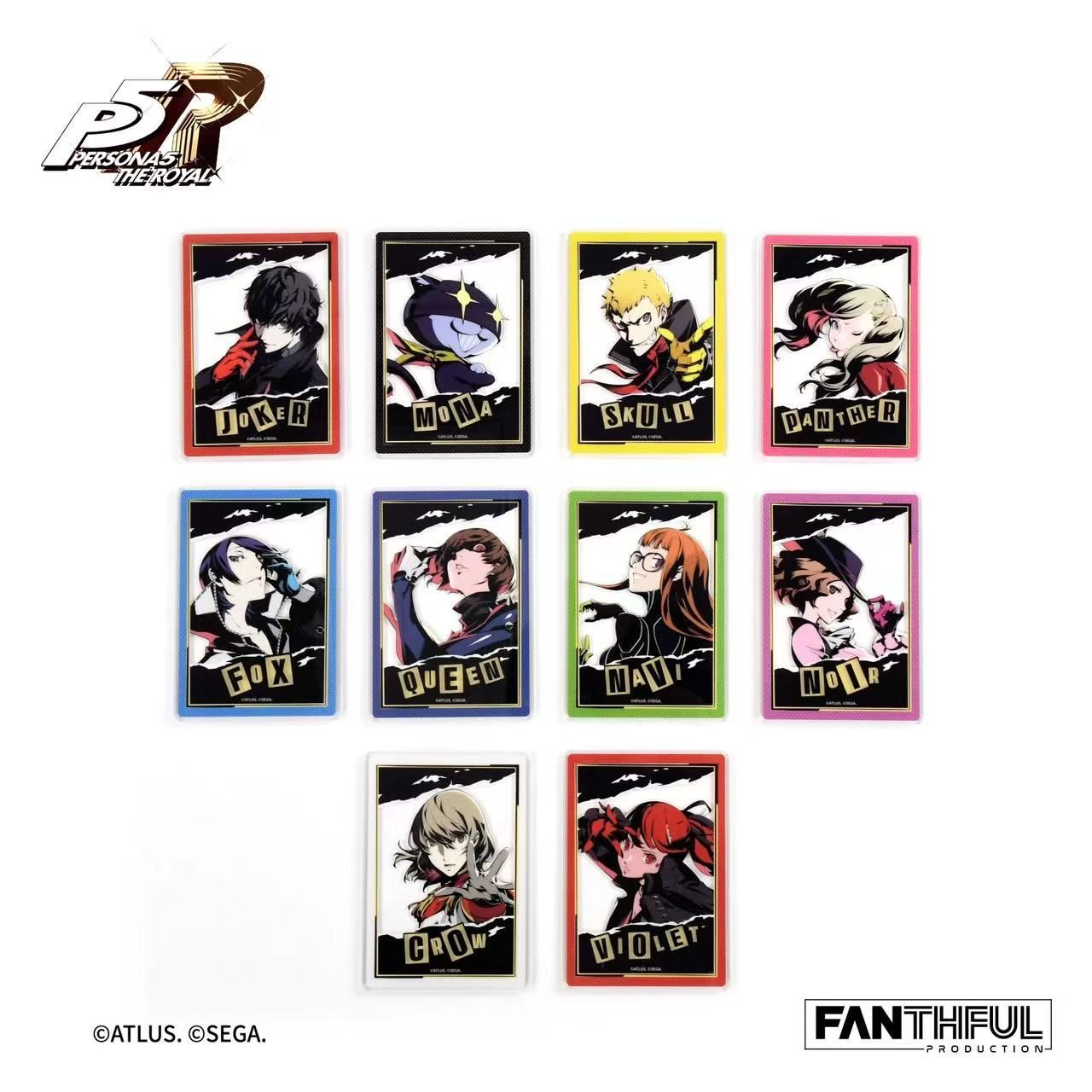 ペルソナ5 中国限定 segaアクリルカード ボックス 全10種 未開封 予約