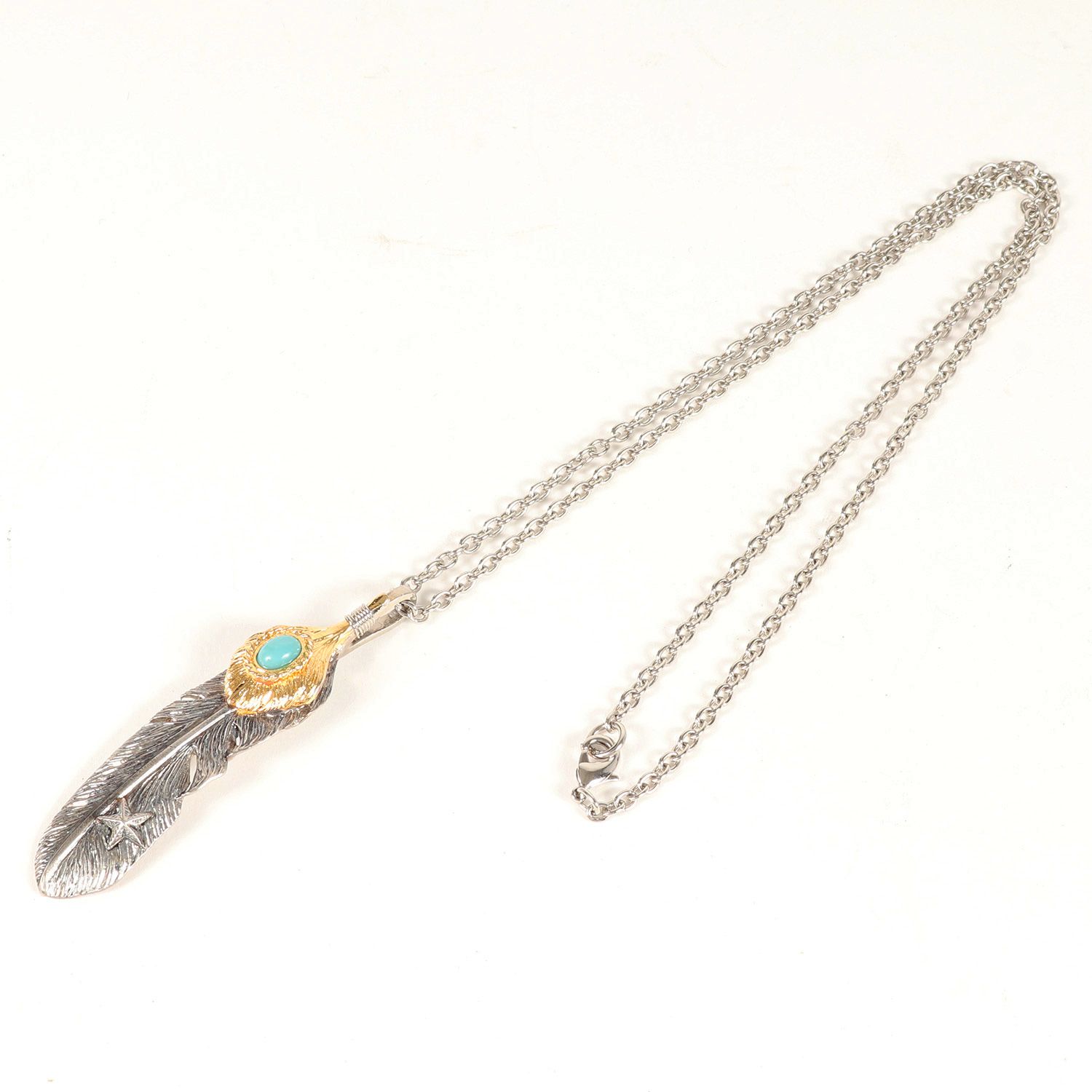 T.M.T ストーンフェザーネックレス（LARGE） T.M.T ストーンフェザーネックレス（LARGE）