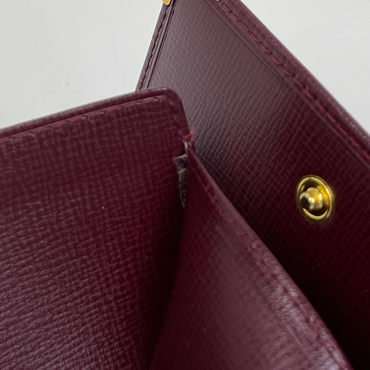 カルティエ CARTIER マストライン 三つ折り財布 がま口 三つ折り財布