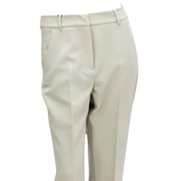 【MAX MARA】クラシックパンツ ホワイト, カーキ Max Mara】コットンギャバジンパンツ ボトムス