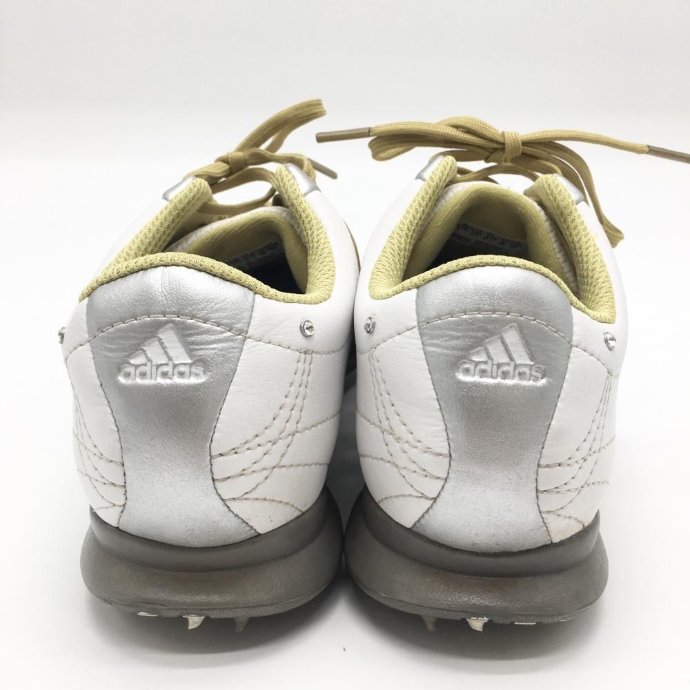 アディダス ゴルフシューズ 白×ゴールド 816382 シグネチャー