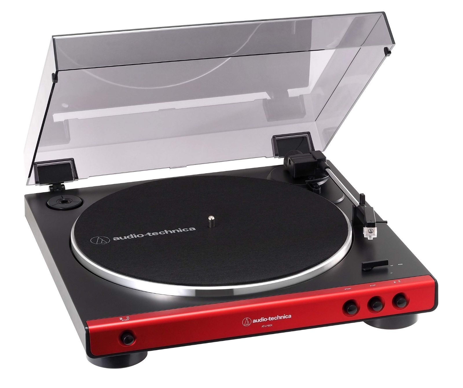 新着商品オーディオテクニカ フルオートレコードプレーヤー レッド AT-LP60X RD