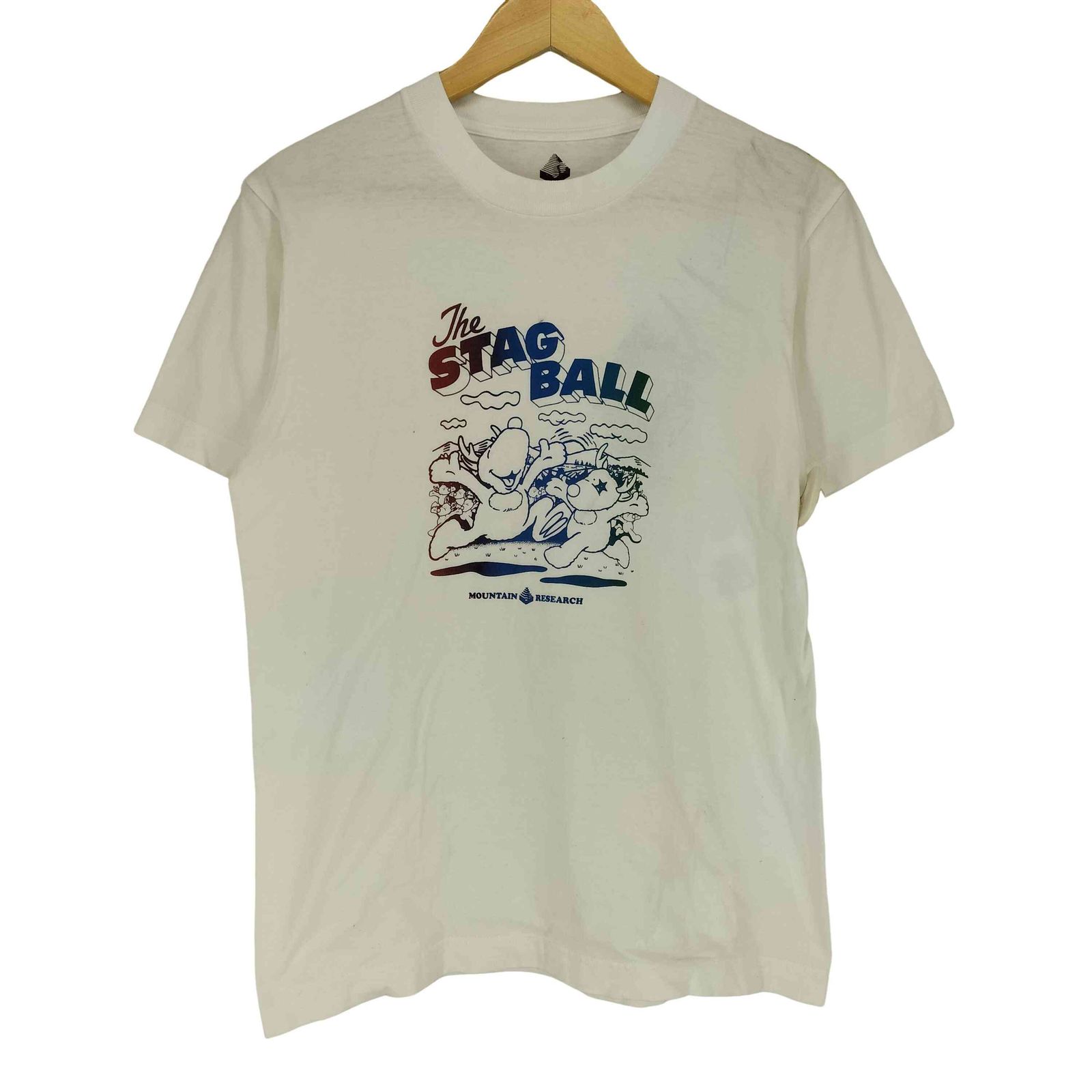 マウンテンリサーチ MOUNTAIN RESEARCH STAG BALL プリント半袖Tシャツ メンズ JPN：M 