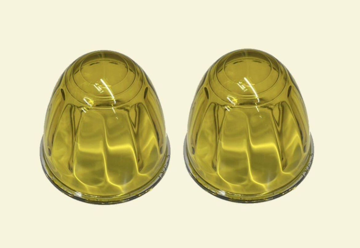 4501 イエロー 黄 2個 レンズのみ プラレンズ アクリル トップ