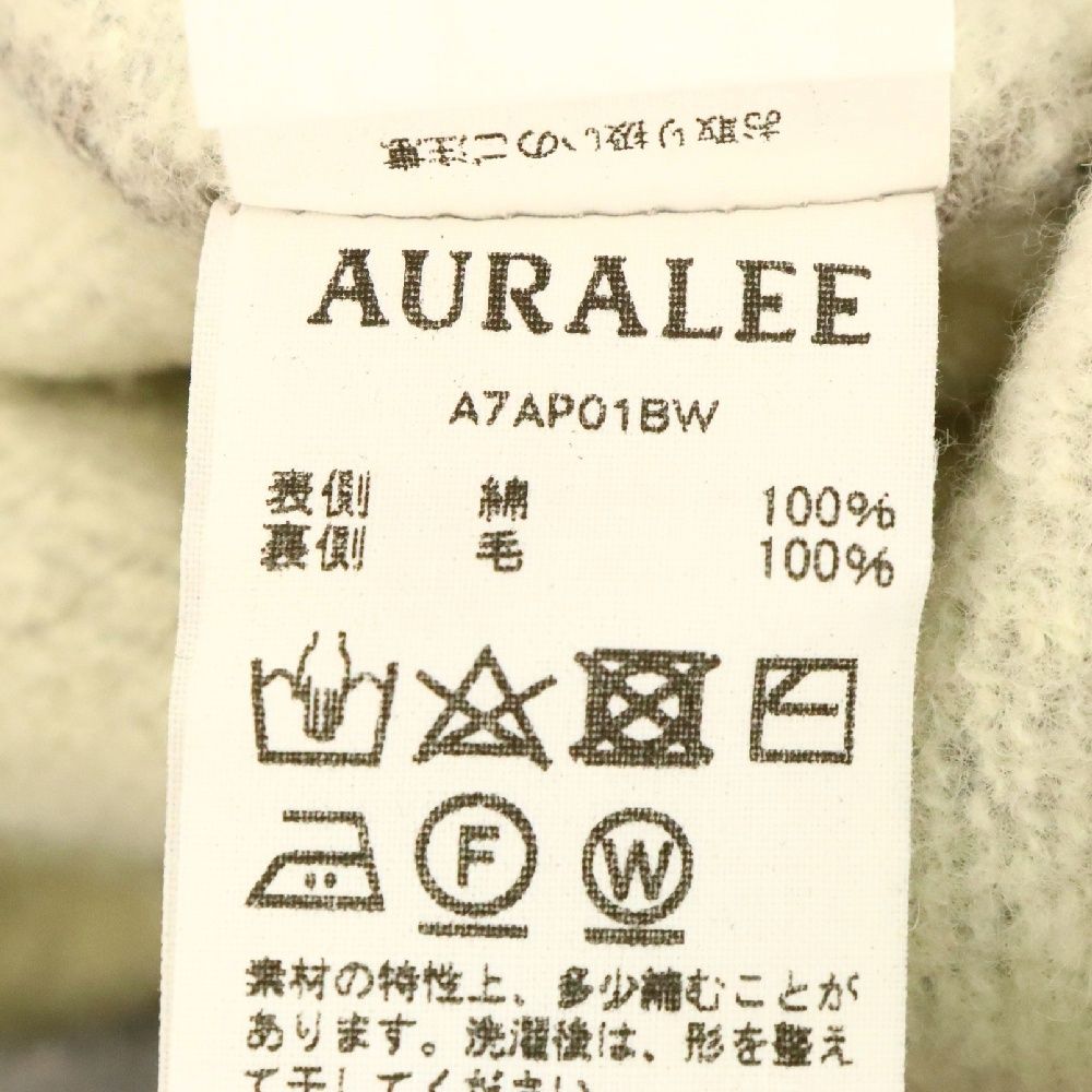 AURALEE (オーラリー) BACK WOOL SWEAT BIG P/O バック ウール 