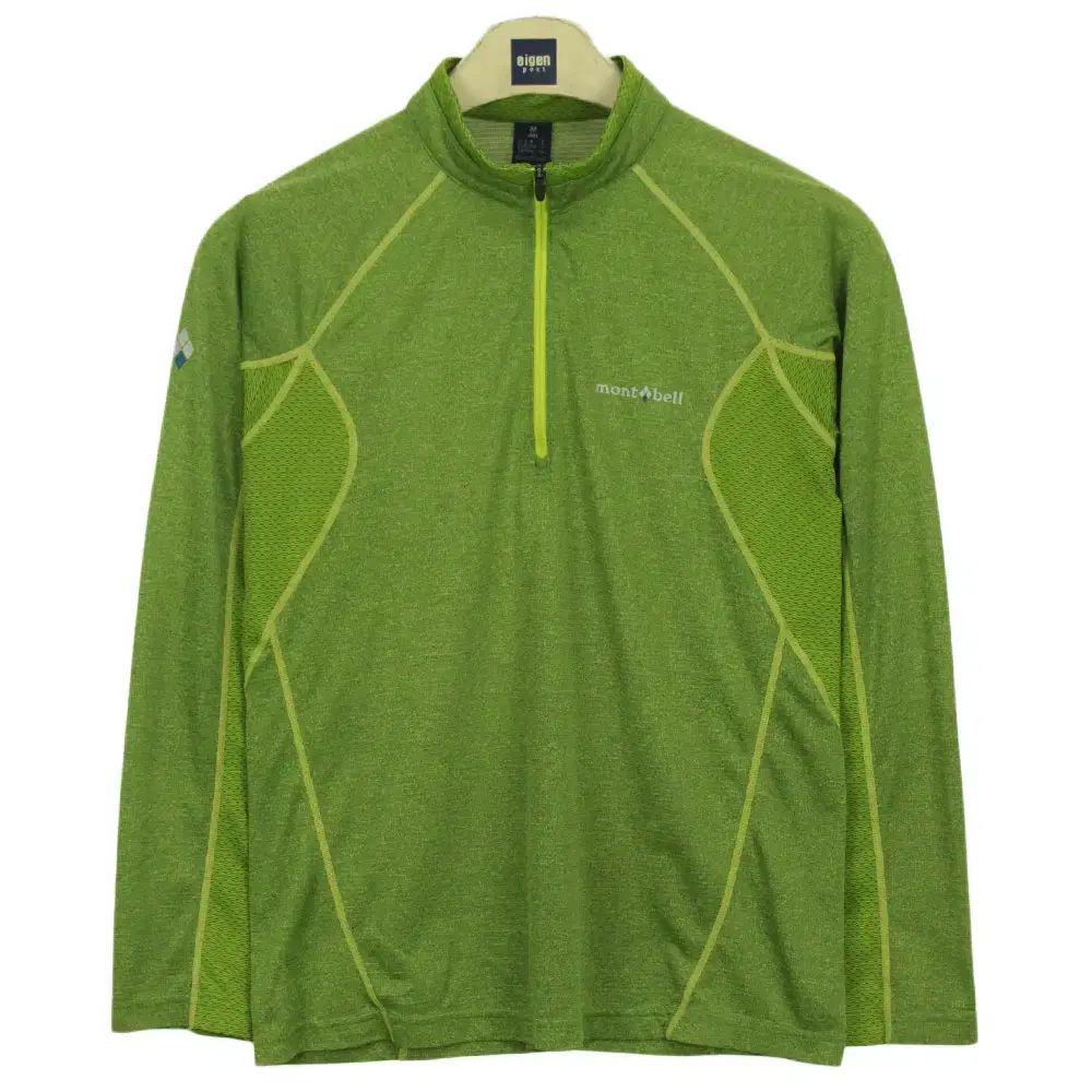 【雷市場（ポンジャン）商品韓国直送】 A9036 mont-bell(モンベル) 登山 長袖Tシャツ 95 メンズ 登山ウェア ジップアップ Tシャツ ブランド古着
