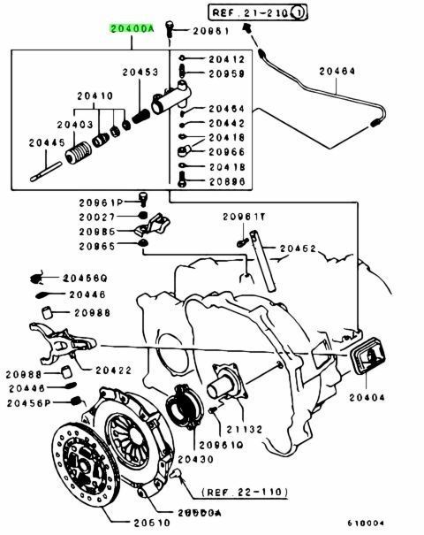 三菱純正 ランサーエボリューション ランエボ CM5A CN9A CP9A CT9A CT9W CZ4A クラッチレリーズ シリンダー クラッチ JDM LANCER EVO