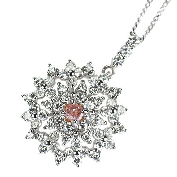 希少 Pt950/ Pt900 天然ピンク ダイヤモンド ペンダントネックレス 希少 Pt950/ Pt900 天然ピンク ダイヤモンド ペンダントネックレス